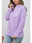 Lilac Performance Fleece HalfZip Hoodie