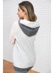 Baseball DoubleHood? Sweatshirt  Pink