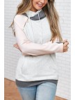Baseball DoubleHood? Sweatshirt  Pink