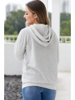 Oatmeal HalfZip Hoodie Sweatshirt
