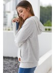 Oatmeal HalfZip Hoodie Sweatshirt