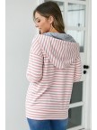 Candy Striper HalfZip Hoodie Sweatshirt