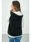 Quilted Black Sweatshirt