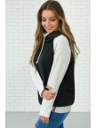Quilted Black Sweatshirt