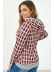 Wrap it Up Plaid Zipper Hoodie Sweatshirt