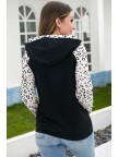 On The Prowl Zipper Hoodie SweatshirtLeopard