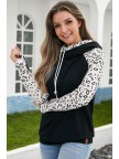 On The Prowl Zipper Hoodie SweatshirtLeopard
