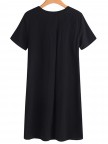 Women Plus Size Linen Vintage Shirt Dresses
