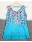 Attractive VNeck Sleeveless Printed Top