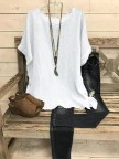 Solid Cotton Casual Shirts Tops