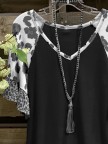 Casual LeopardPrint Leopard Short Sleeve Shirts & Tops