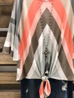 Striped Half Sleeve Cotton Shirts & Tops