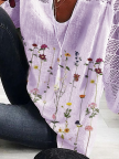 Plus size Floral Casual Shirts & Tops