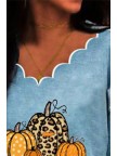 Women's Sweatshirts Pumpkin Print Sweatshirt