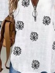 Dandelion Long Sleeve Printed Casual Shirts & Tops