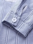 Vintage Cotton Side Buttons Embroidered Blouse
