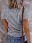 Regular Fit Buttoned Short Sleeve TShirt