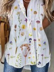 Collar Floral Casual Shirt