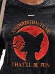 Casual Skull Halloween Sweatshirt