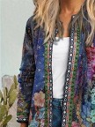 Floral Pocketed Vacation Jackets