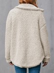 Fleece Cashmere Long Sleeve Trench Women Winter Coats Jacket