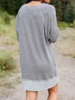 CottonBlend Long Sleeve Casual Knitting Dress