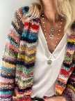Colorful Stripes Daily Cardigan