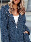 Casual Flannel Zipper Loosen Outerwear