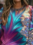 Plus size Hippie Printed Tshirt
