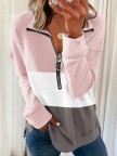 Plus size Multicolor Casual Long Sleeve Sweatshirts